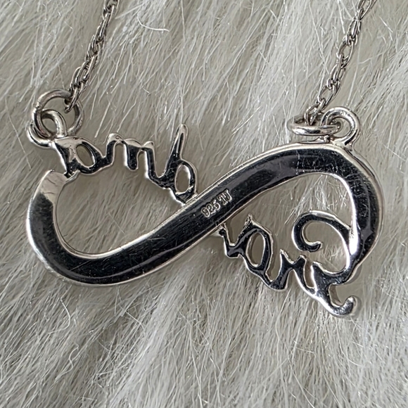 925 Infinity Grandma Pendant With Agate, Amethyst, Garnet, Chrysoprase Gemstones - Picture 2 of 4